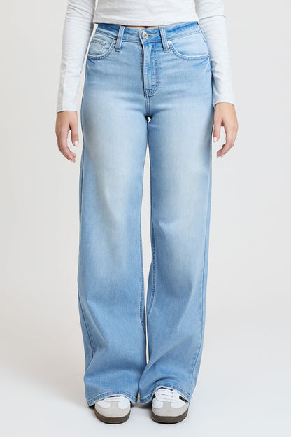 Women's Super Soft High Rise Wide Leg Jeans in L Light Blue view 16 - High-Waisted - Women'S Super Jeans (bottom)