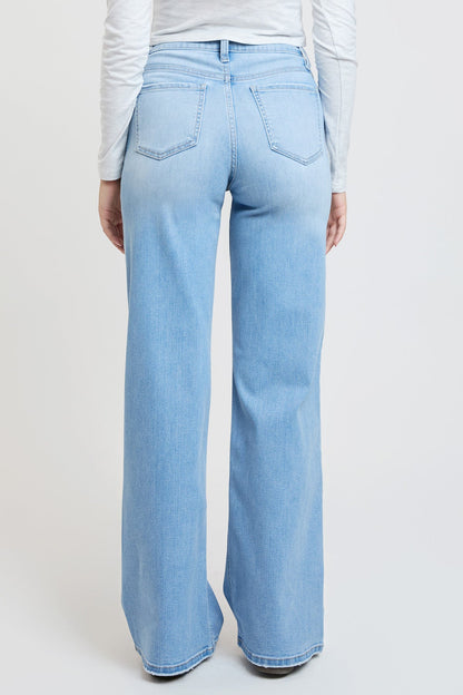 Women's Super Soft High Rise Wide Leg Jeans in L Light Blue view 18 - High-Waisted - Women'S Super Jeans (bottom)