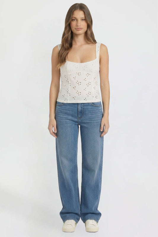 Women's Super Soft High Rise Wide Leg Jeans in M Medium Blue - High-Waisted - Women'S Super Jeans (bottom)