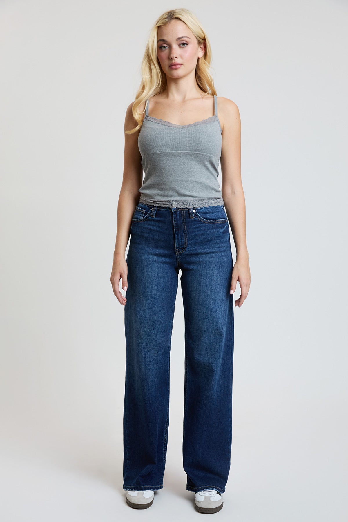 Women's Super Soft High Rise Wide Leg Jeans in S Midnight Sky Blue view 8 - High-Waisted - Women'S Super Jeans (bottom)