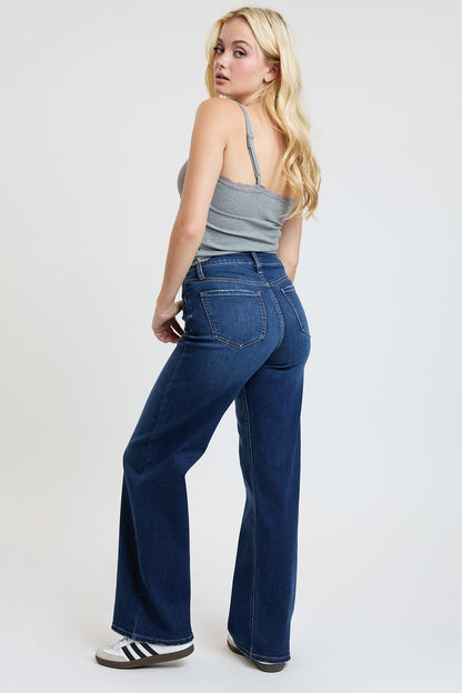 Women's Super Soft High Rise Wide Leg Jeans in S Midnight Sky Blue view 9 - High-Waisted - Women'S Super Jeans (bottom)