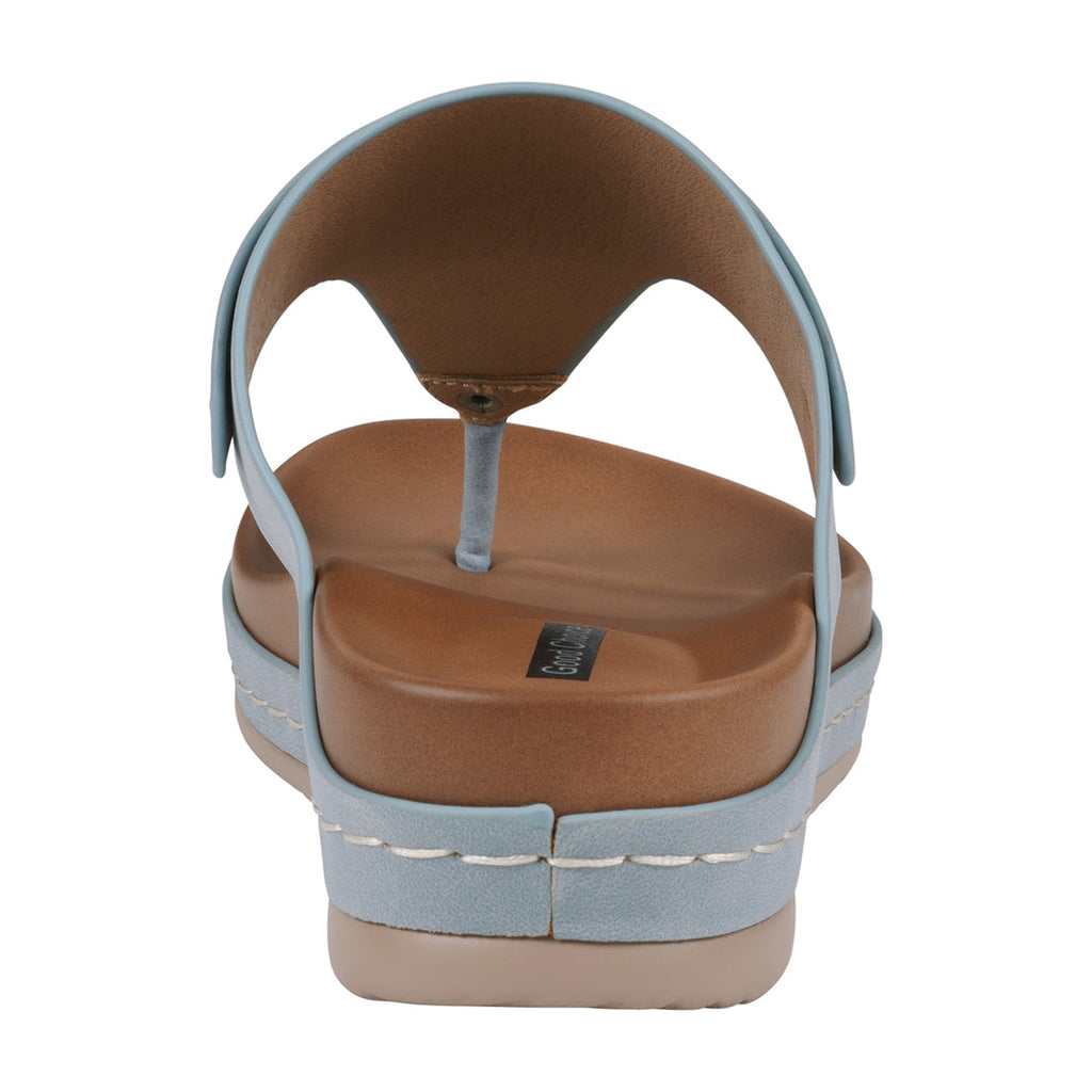 Women's Tani Royal Blue Thong Wedge Sandals Royal Blue view 4 (shoe) - womens tan sandals, womens tan s - shop at us.meeeshop