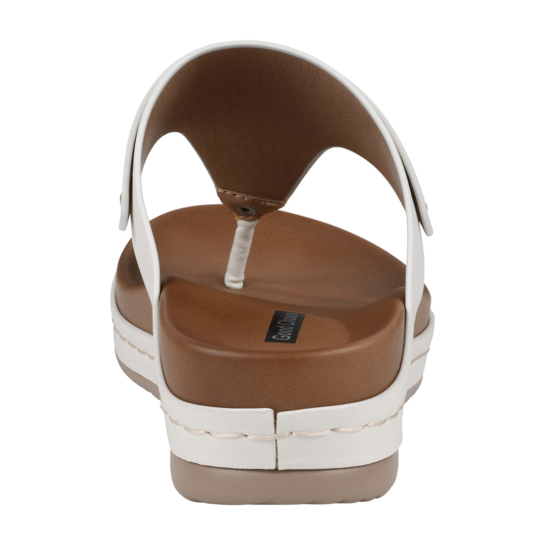 Women's Tani White Thong Wedge Sandals White view 4 (shoe) - womens tan sandals, womens tan sandals nea - shop at us.meeeshop