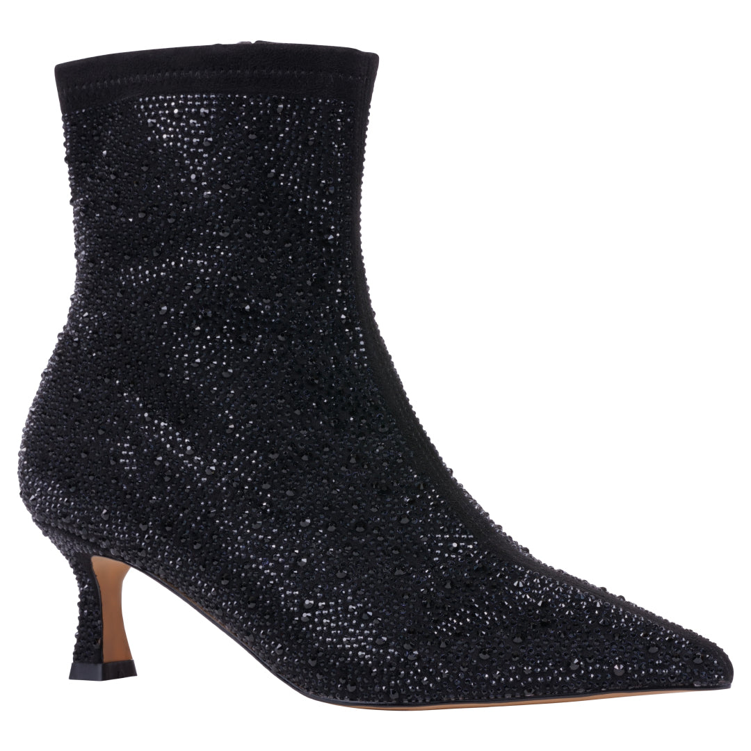 Women's Tina Black Bootie Black (shoe) - womens tan booties, womens tan booties low heel, womens tan bo - shop at us.meeeshop