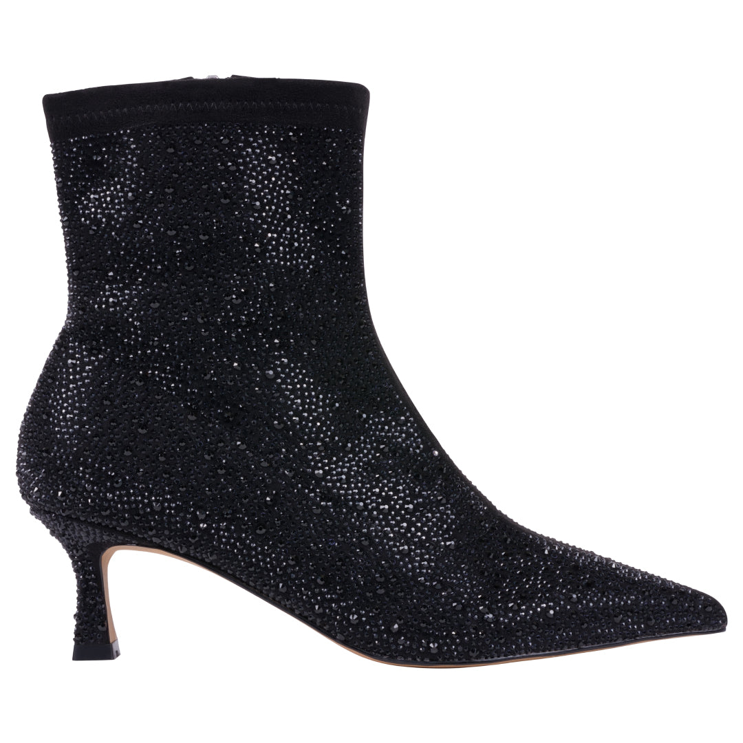 Women's Tina Black Bootie Black view 2 (shoe) - womens tan booties, womens tan booties low heel, womens - shop at us.meeeshop