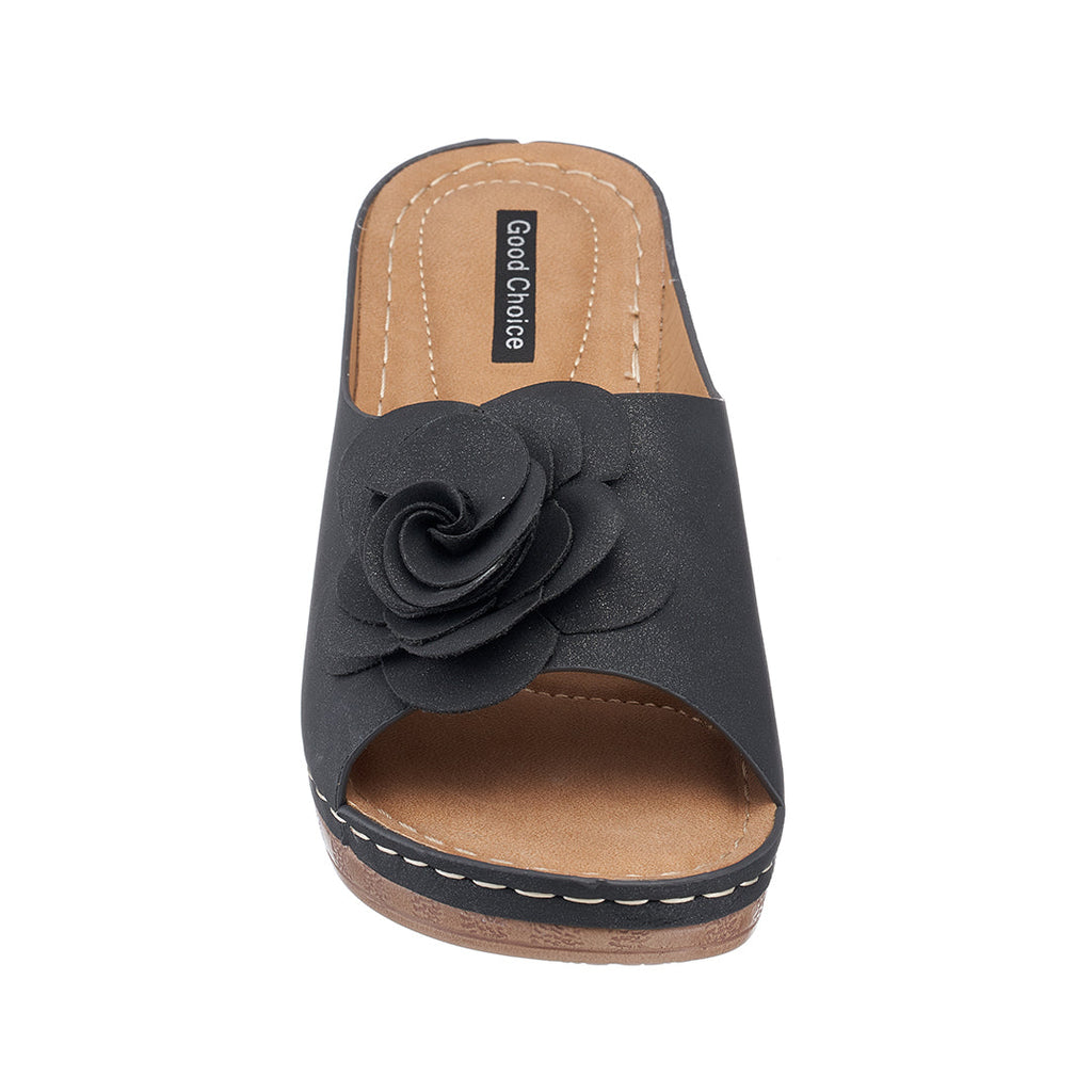Women's Tokyo Black Wedge Sandals 7 view 3 (shoe) - womens sandals tokyo, women's tokyo shoes, women's  - shop at us.meeeshop