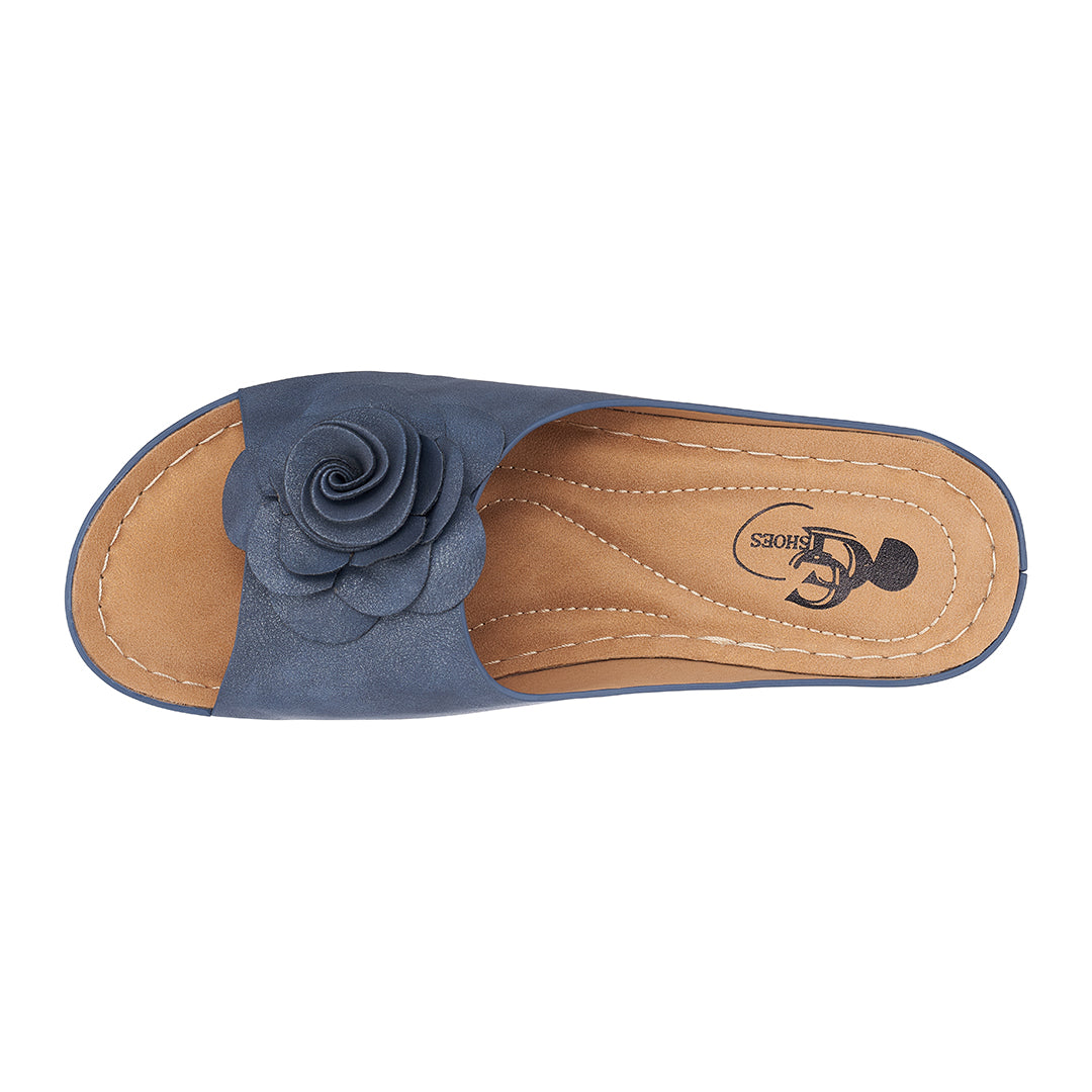 Women's Tokyo Navy Wedge Sandals 7 view 3 (shoe) - womens sandals tokyo, women's tokyo shoes, women's t - shop at us.meeeshop