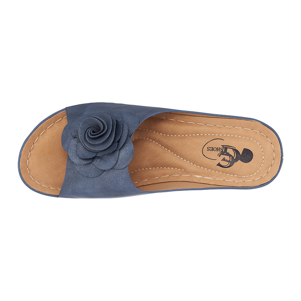 Women's Tokyo Navy Wedge Sandals 7 view 3 (shoe) - womens sandals tokyo, women's tokyo shoes, women's t - shop at us.meeeshop