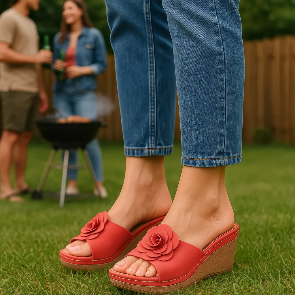 Women's Tokyo Navy Wedge Sandals 7.5 view 4 (shoe) - womens sandals tokyo, women's tokyo shoes, women's - shop at us.meeeshop