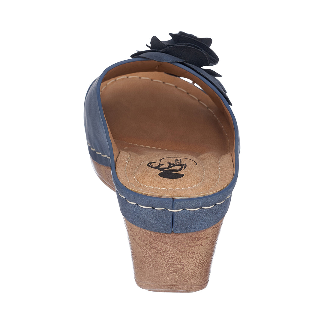 Women's Tokyo Navy Wedge Sandals 8 view 5 (shoe) - womens sandals tokyo, women's tokyo shoes, women's t - shop at us.meeeshop