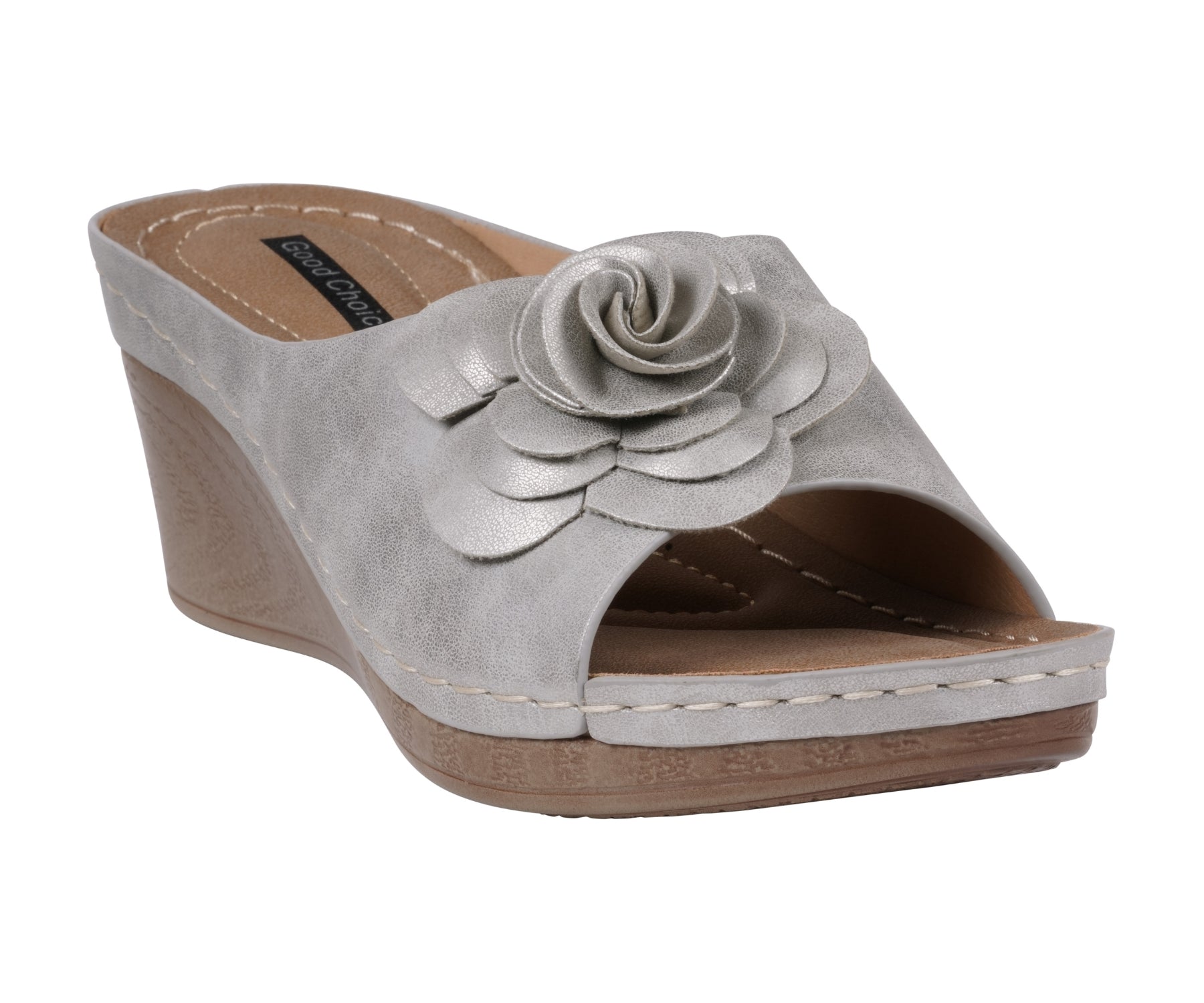 Women's Tokyo Silver Wedge Sandals 6 (shoe) - womens sandals tokyo, women's tokyo shoes, women's tokyo  - shop at us.meeeshop