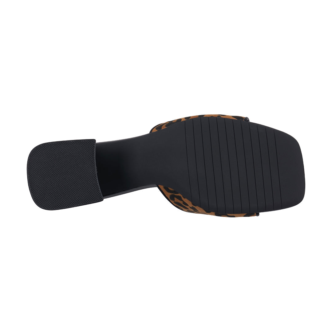 Women's Wanda Black Leopard Hardware Heeled Sandals Black Leopard view 5 (shoe) - heeled sandals, hardw - shop at us.meeeshop