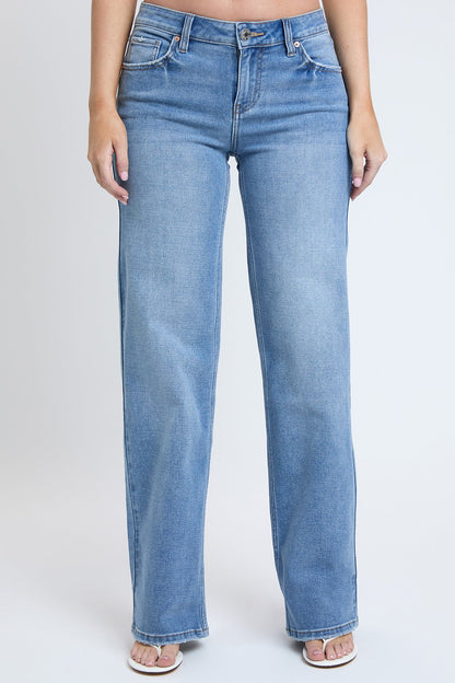 Women's Wide Leg Jeans in Y Washed Blue view 17 - Women'S Wide Jeans (bottom)