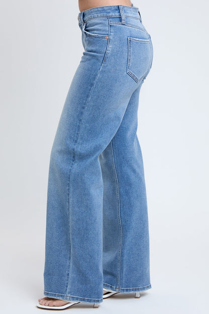 Women's Wide Leg Jeans in Y Washed Blue view 18 - Women'S Wide Jeans (bottom)