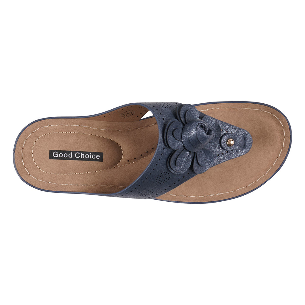 Women's Willa Blue Floral Wedge Sandals Blue view 3 (shoe) - bueno women's willa sandals, williams wome - shop at us.meeeshop