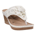 Women's Willa White Floral Wedge Sandals White (shoe) - bueno women's willa sandals, williams women's s - shop at us.meeeshop