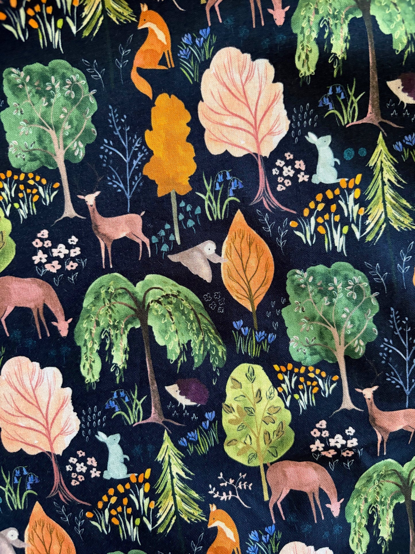 Woodland Midi Dress in Navy in S view 2 - Woodland Bloom Midi Dress
