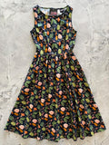 Woodland Midi Dress in Navy XS (dress) - woodland bloom midi dress, aje woodland utility midi dress, wo - shop at us.meeeshop