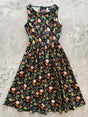 Woodland Midi Dress in Navy