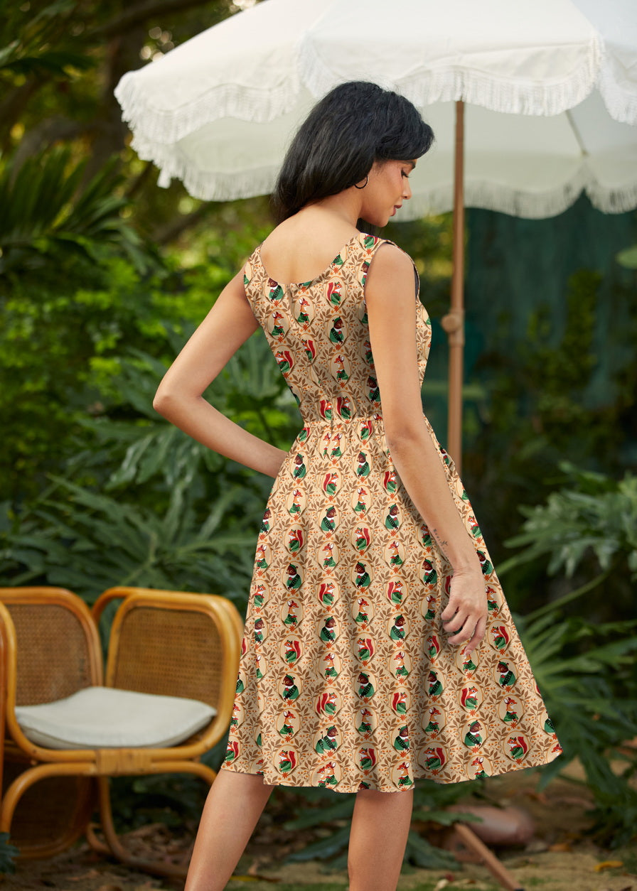 Woodland Scout Fit & Flare Dress in L view 4