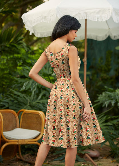 Woodland Scout Fit & Flare Dress in L view 4