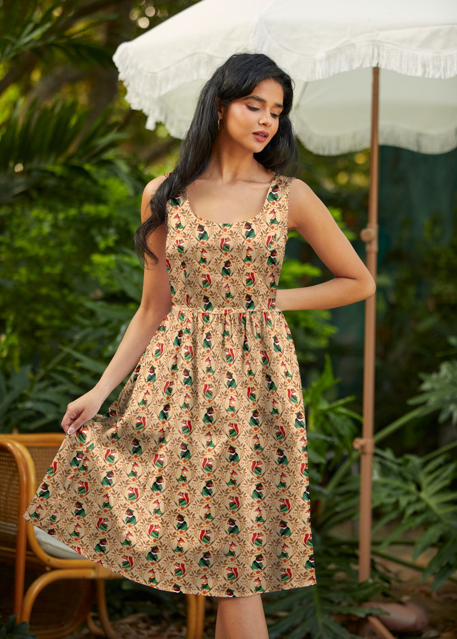 Woodland Scout Fit & Flare Dress in M view 3