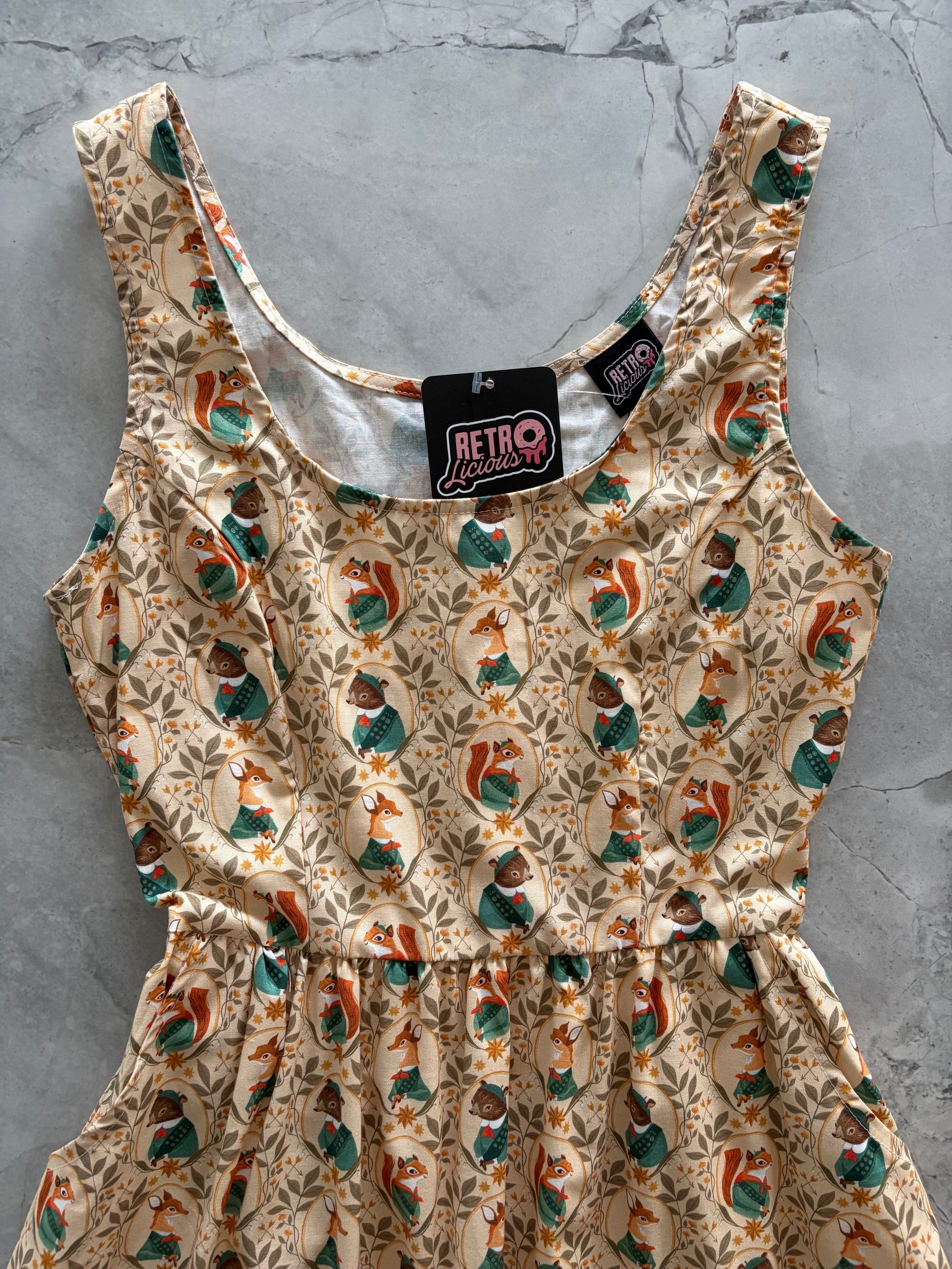 Woodland Scout Fit & Flare Dress 1X view 6 (dress) - flare dress, scout flare dress - shop at us.meeeshop