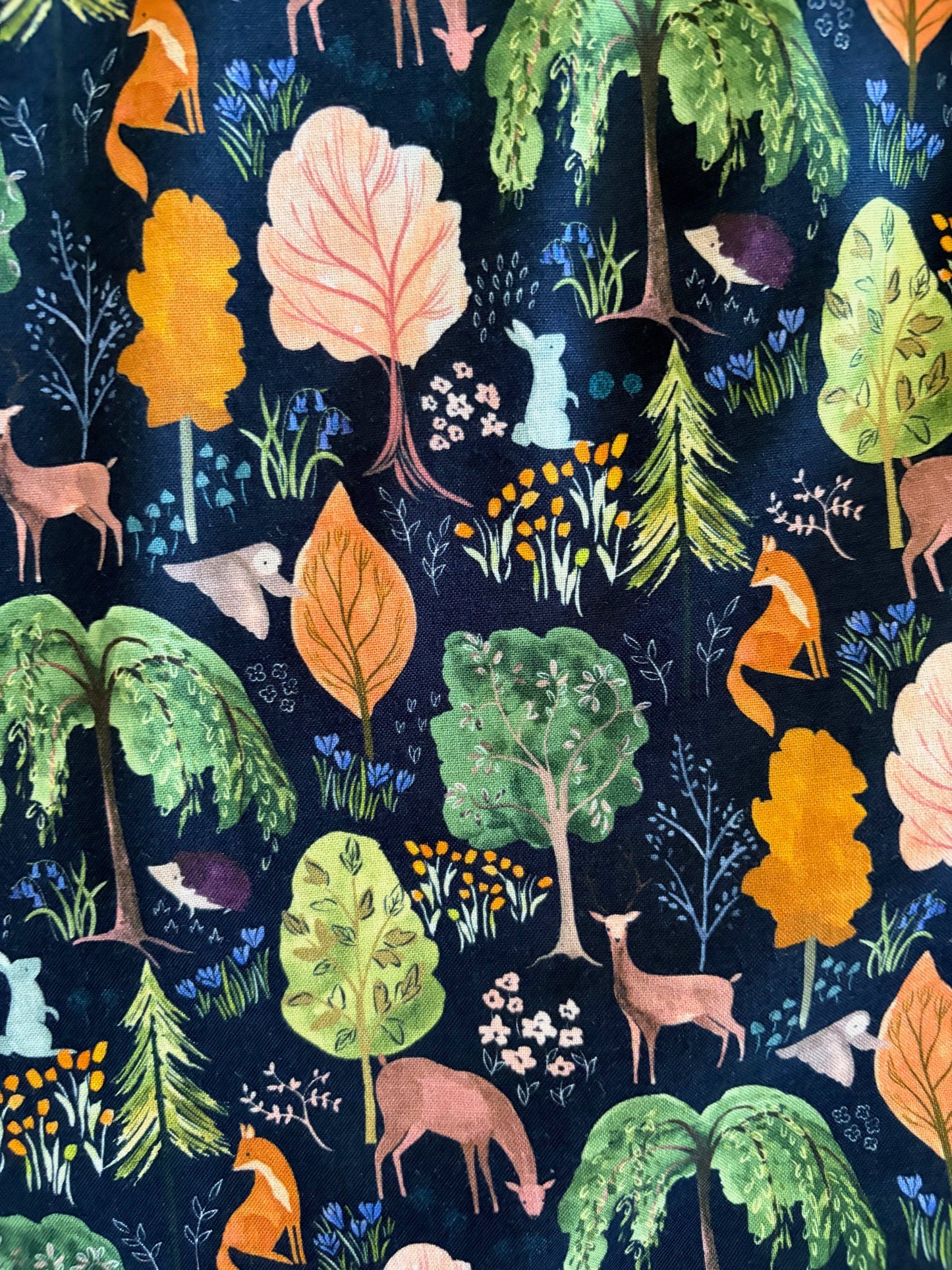Woodland Vintage Dress in Navy in S view 2 - Navy Dress