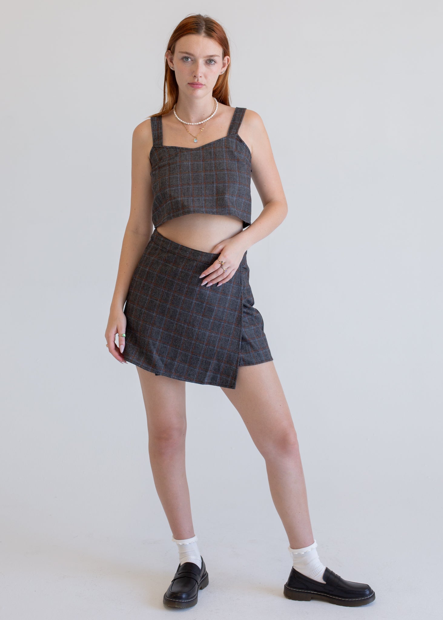 Wool Strap Tank in S view 2 - Wool Spaghetti Strap Tank Top