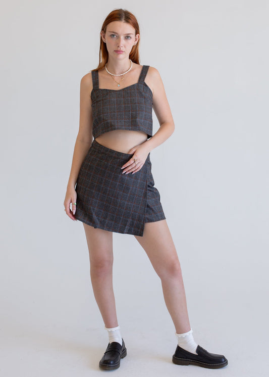 Wool Strap Tank in S view 2 - Wool Spaghetti Strap Tank Top