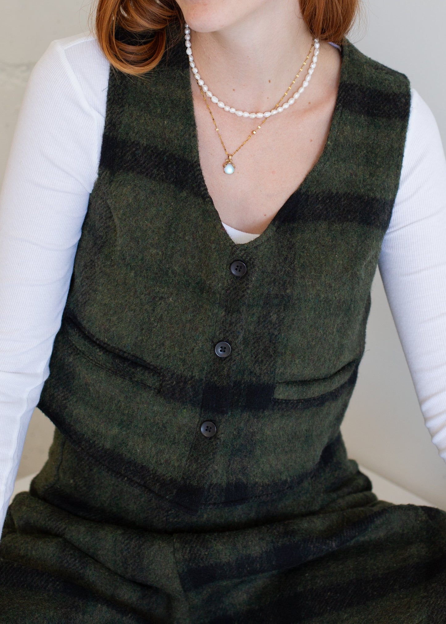 Wool Vest in M view 5 - Wool Vest Mens (layer)