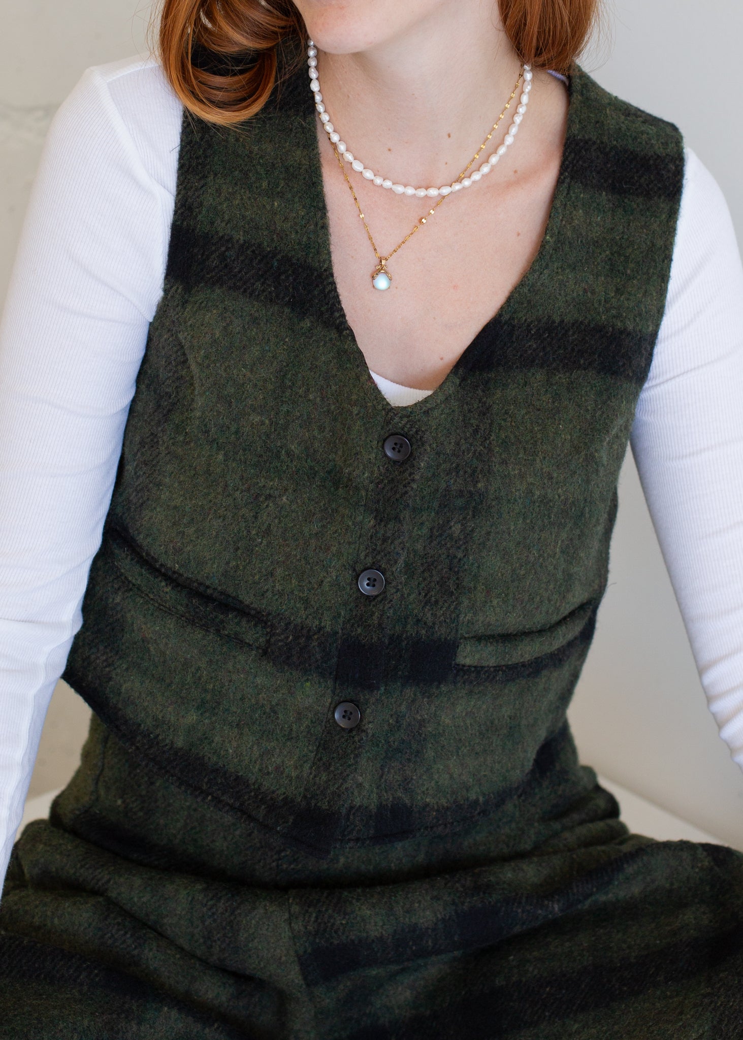 Wool Vest in M view 5 - Wool Vest Mens (layer)
