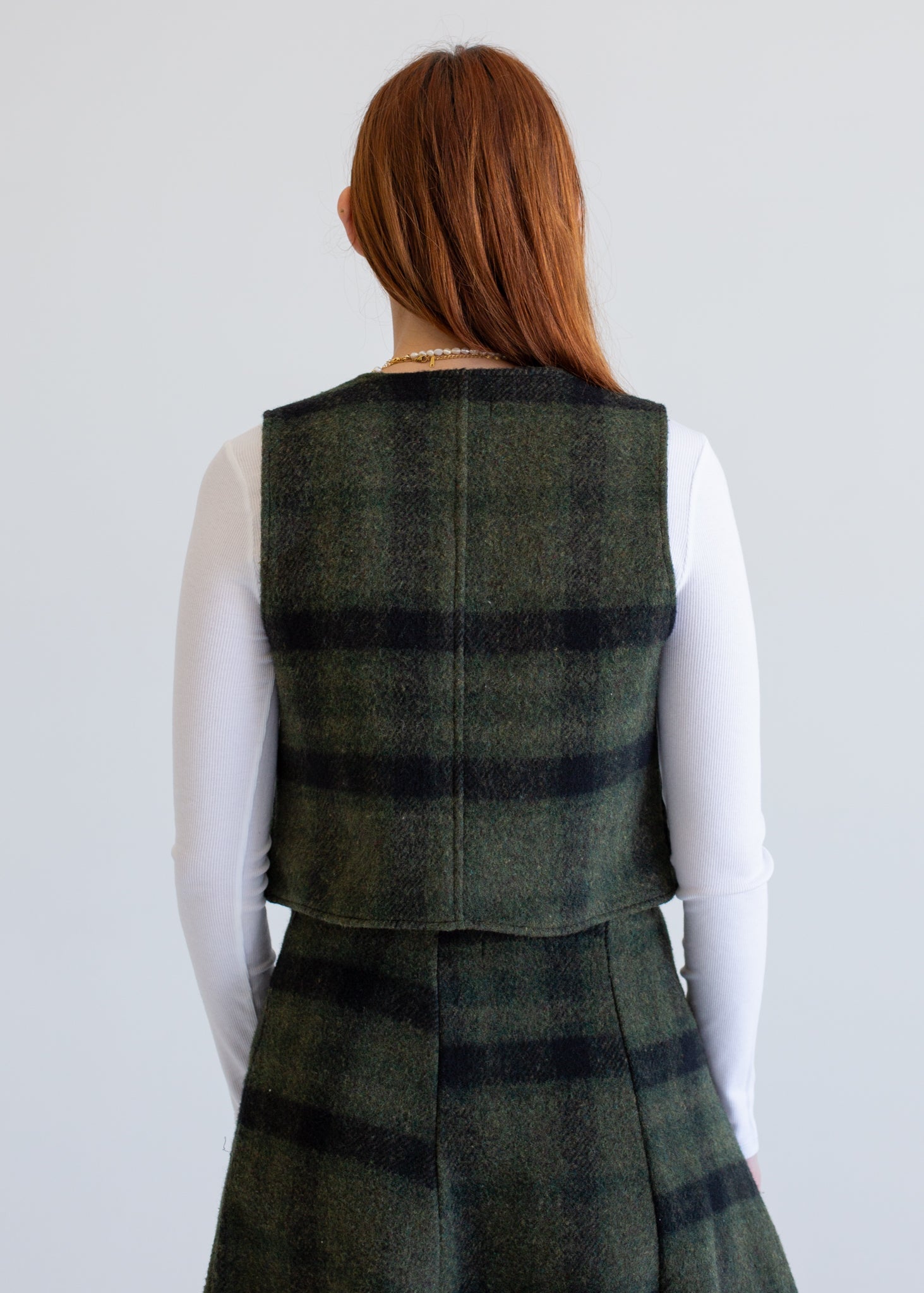 Wool Vest in S view 3 - Wool Vest Mens (layer)