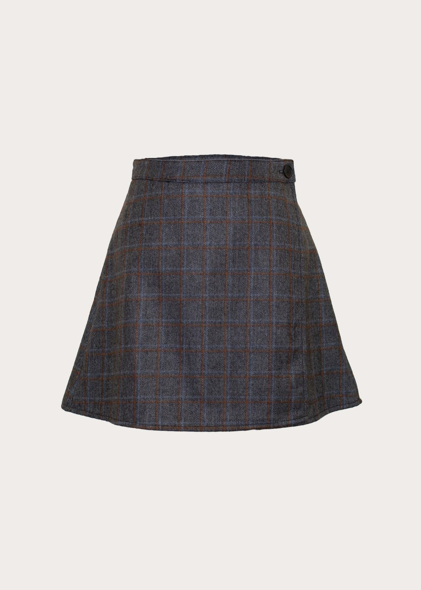 Wool Wrap Mini Skirt in S view 2 - Wool Wrap Skirt Pattern