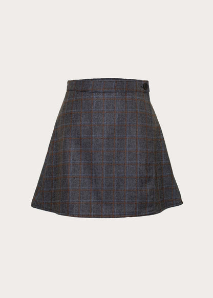 Wool Wrap Mini Skirt in S view 2 - Wool Wrap Skirt Pattern