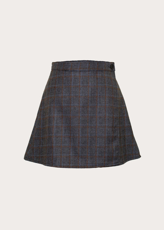 Wool Wrap Mini Skirt in S view 2 - Wool Wrap Skirt Pattern