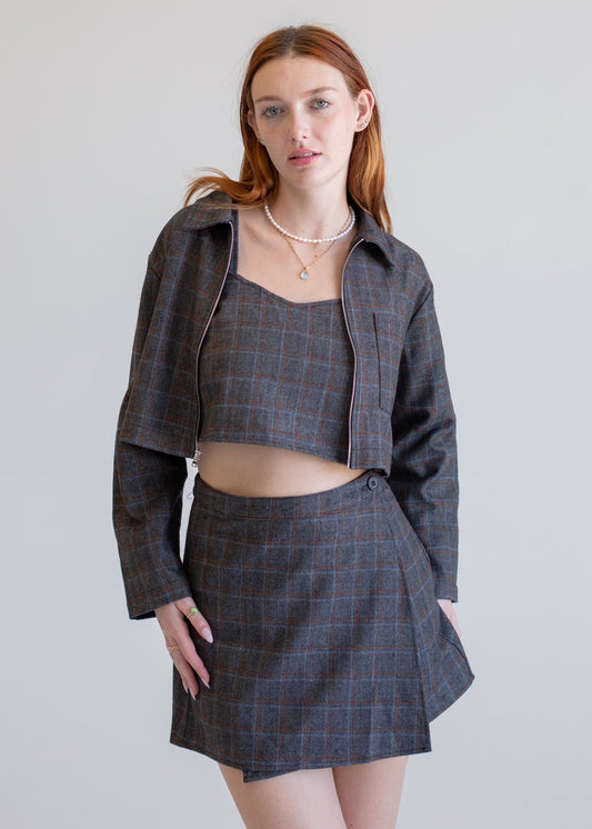 Wool Wrap Mini Skirt in XS - Wool Wrap Skirt Pattern