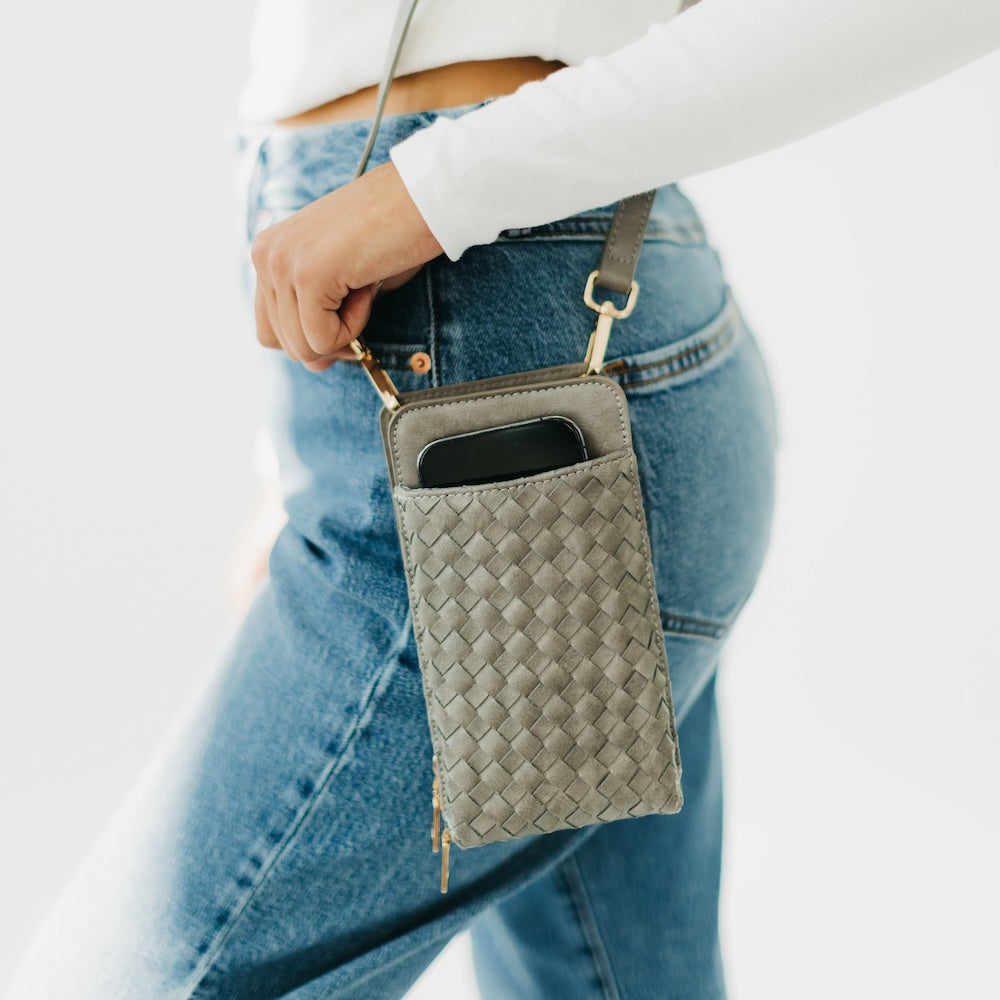 Woven Double Duty Phone Bag view 16 - Woven Bag Double Strap