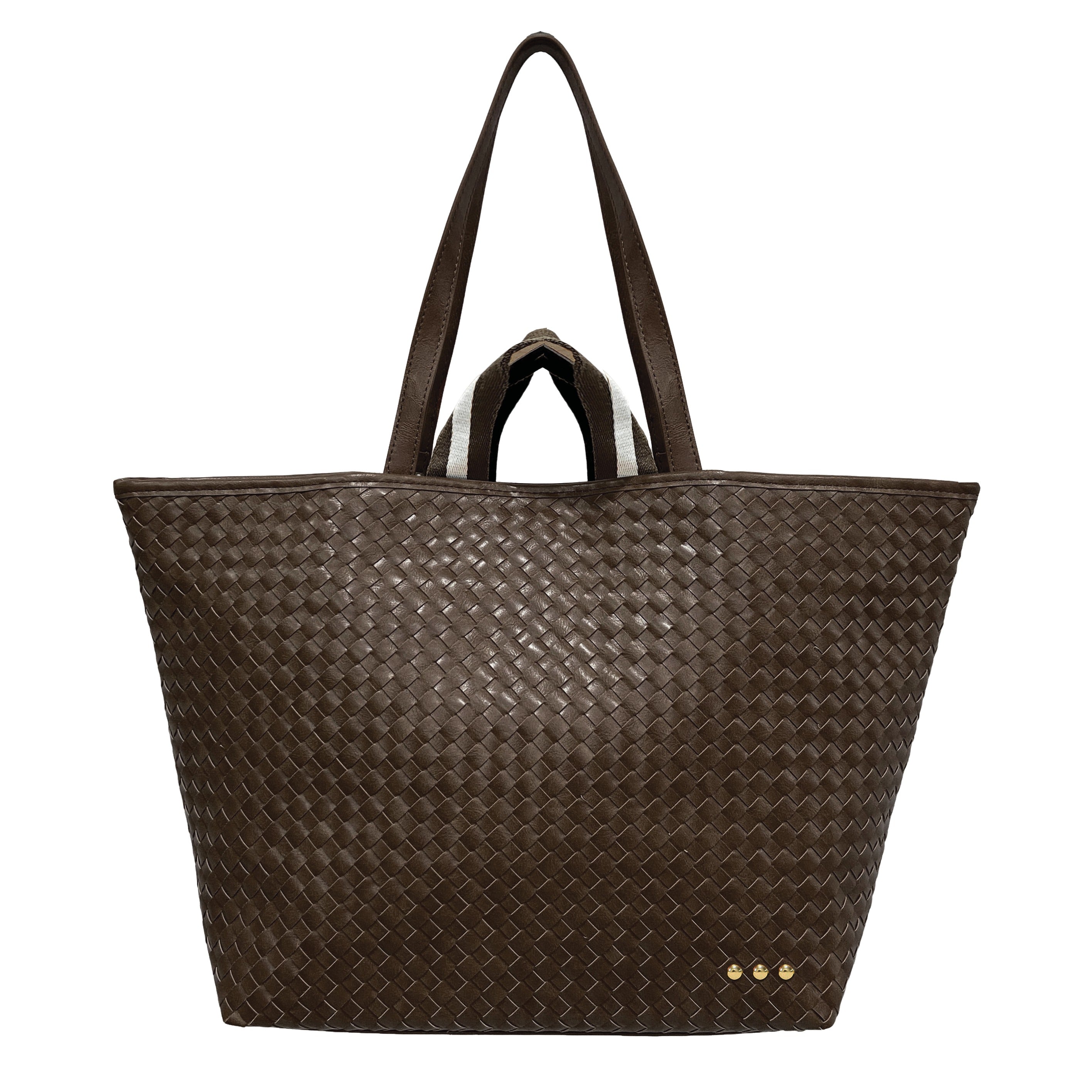 Woven Tiffany Organizer Tote Bag Taupe view 7 (bag) - tiffany woven bag, woven tiffany organizer tote b - shop at us.meeeshop