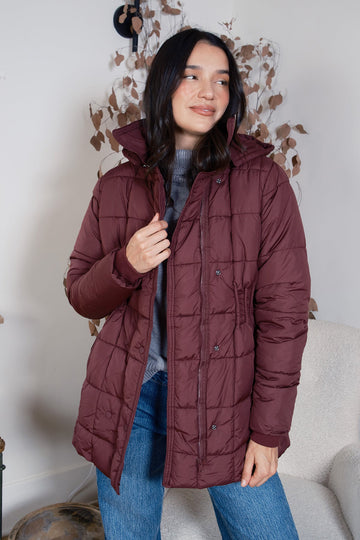 Ymi Detailed Snap Puffer Jacket - MeeeShop Women's Fashion