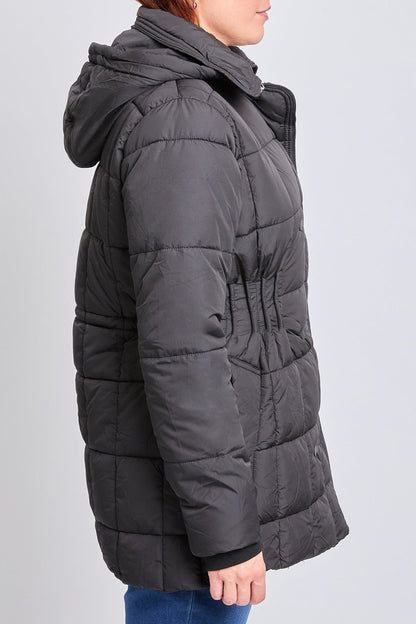 Ymi Detailed Snap Puffer Jacket view 32 - Full Snap Jacket (layer)