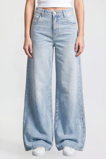 Ymi Women's Baggy Wide Leg Jeans - MeeeShop Women's Fashion
