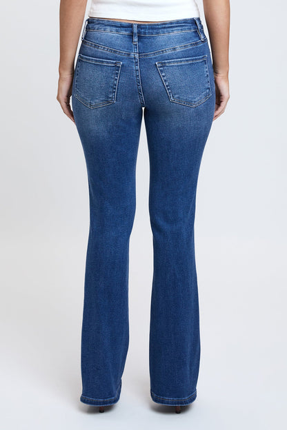 Ymi Women's Essential Bootcut Jeans in N Indigo Blue view 11 - Ymi Womens Pants (bottom)