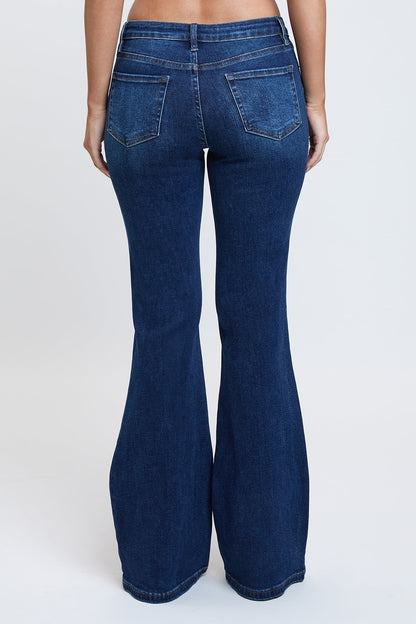 Ymi Women's Essential Flare Jeans in S Midnight Sky Blue view 14 - Ymi Womens Pants (bottom)