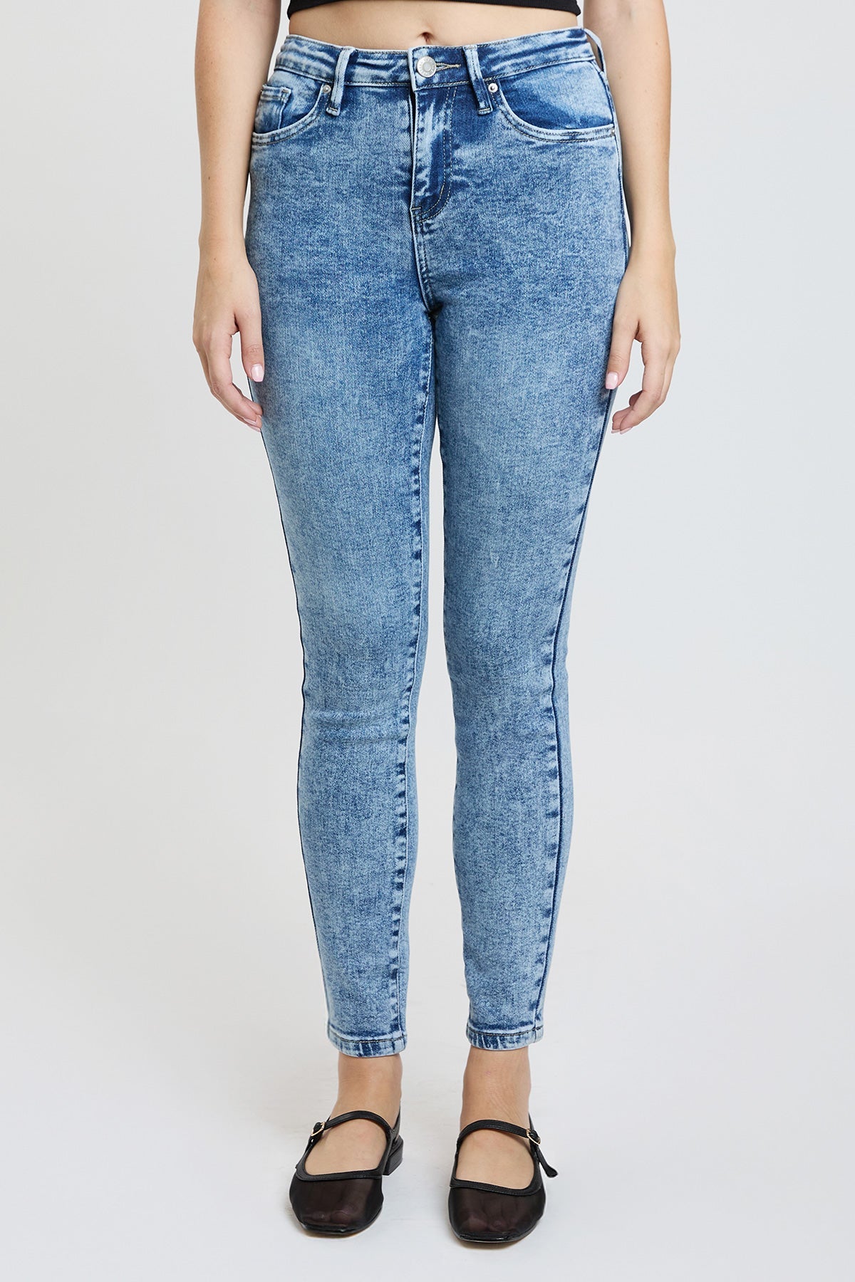 Ymi Women's Essential Skinny Jeans in N Indigo Blue view 10 - Ymi Womens Pants (bottom)