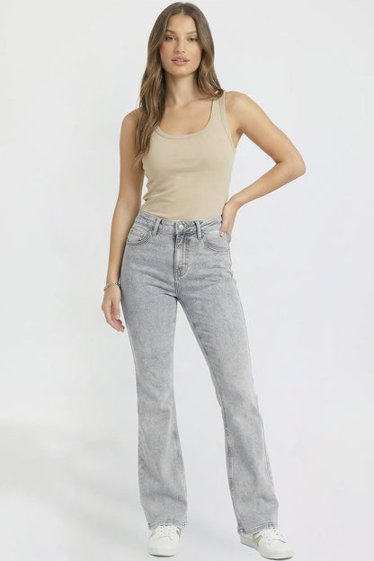 Ymi Women's Jessie Bootcut Star Patch Jeans in L Light Blue view 5 - Jessie Toy Story Jeans Women (bottom)