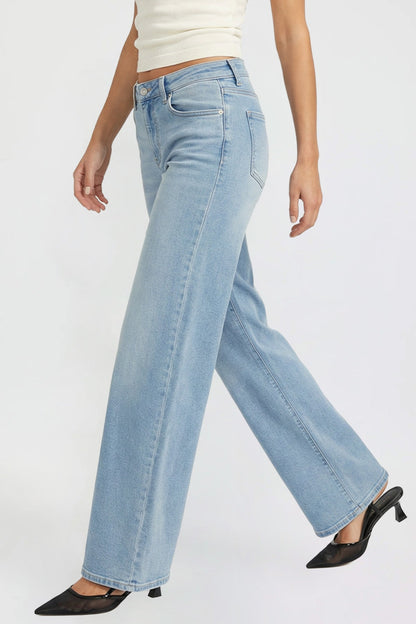 Ymi Women's Luxe Bella Wide Leg Jeans - MeeeShop Women's Fashion