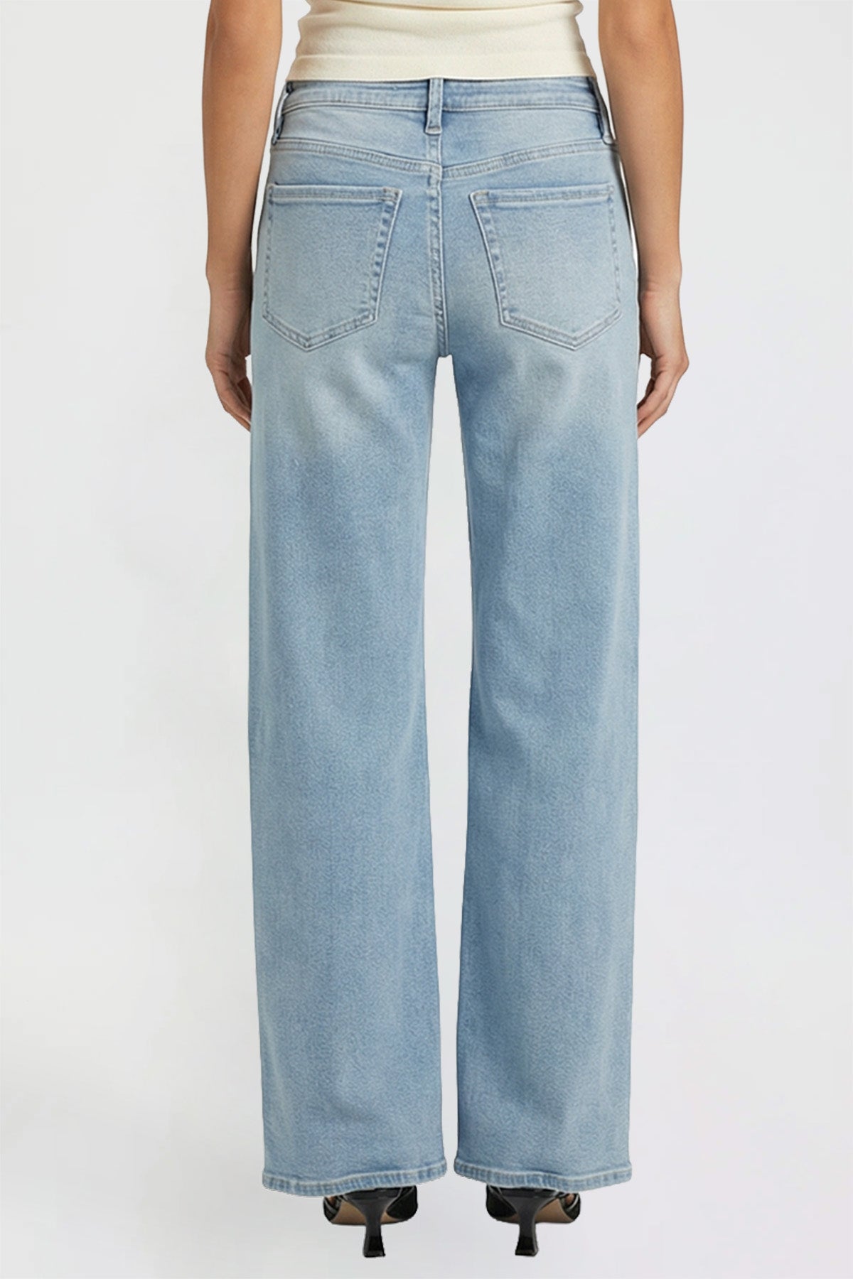 Ymi Women's Luxe Bella Wide Leg Jeans - MeeeShop Women's Fashion