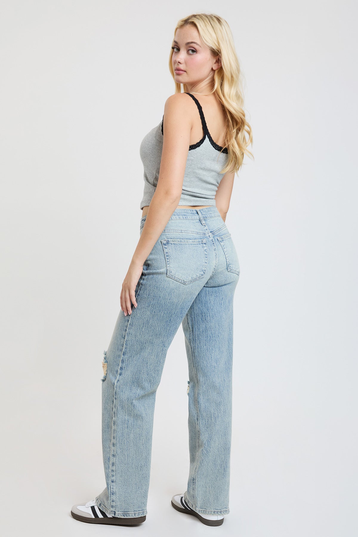 Ymi Women's Luxe Britney Wide Leg Jeans view 33 - Ymi Womens Pants (bottom)