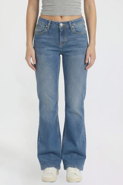 Ymi Women's Luxe Jessie Bootcut Jeans in L Light Blue view 11 - Women'S Luxe Jeans (bottom)